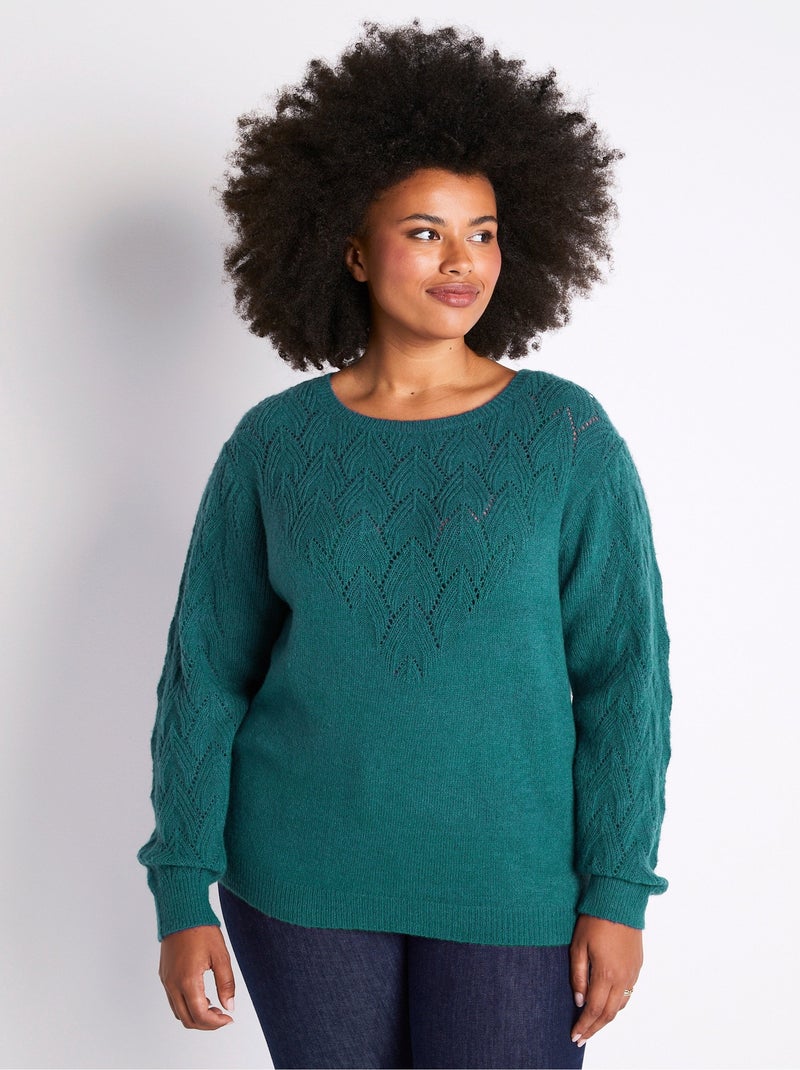 Poncho Femme StyleBREAKER - Maille Fine Douce Avec Cachemire - Col Rond - Taille Unique - Asymétrique