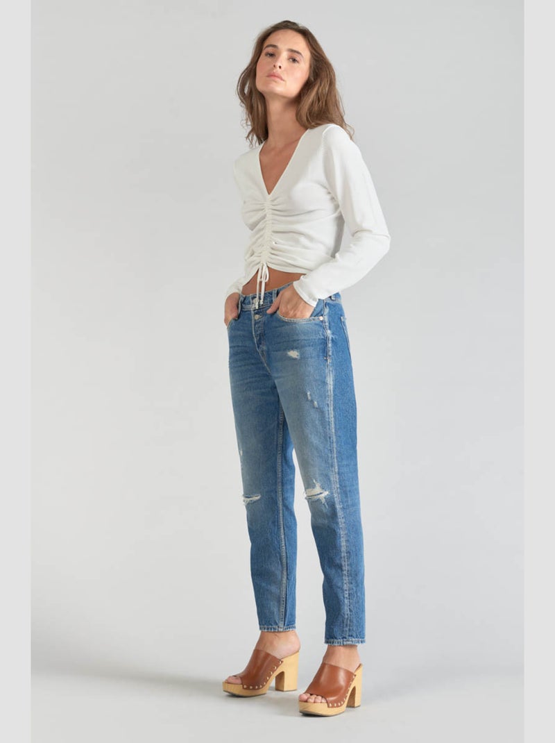 Pull DUNI 'Le Temps Des Cerises' Blanc - Kiabi