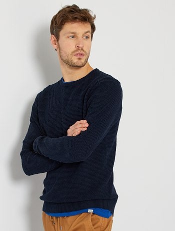 Pull éco-conçu maille texturée