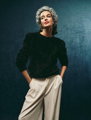 Pull effet fourrure, MO Fashion