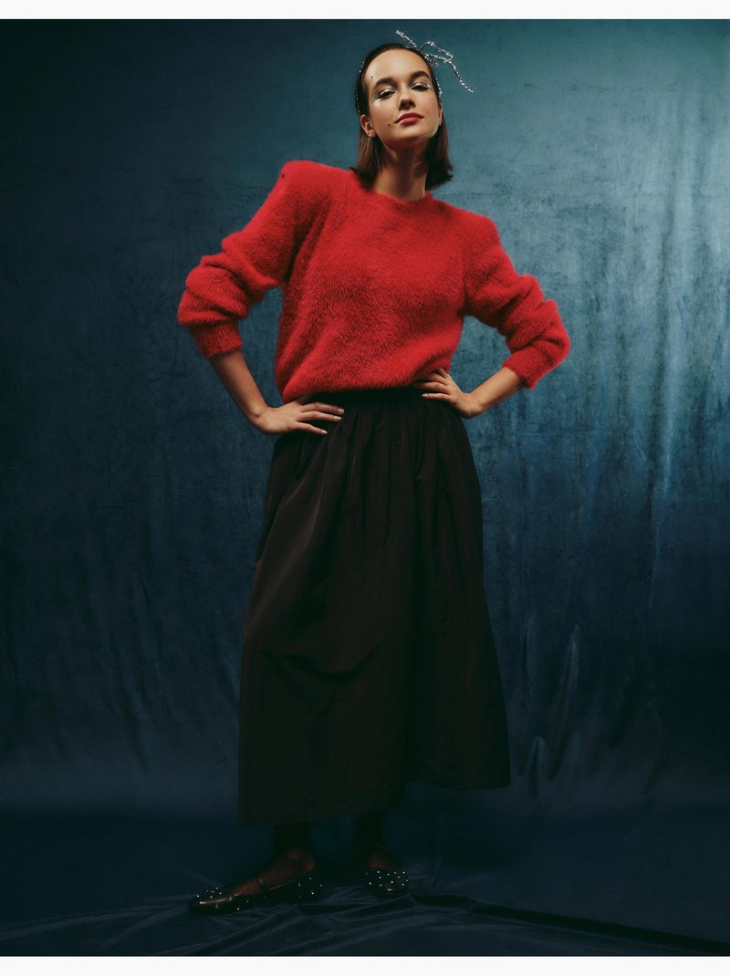 Pull effet fourrure, MO Fashion Rouge - Kiabi