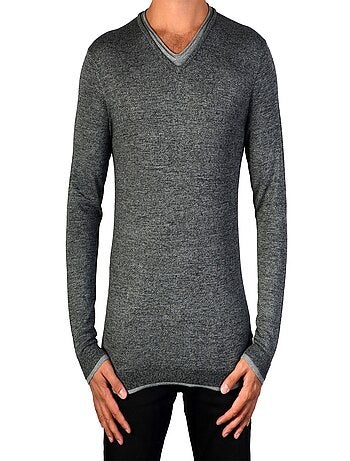 Pull Eleven Paris Buvi Melange Dark Grey
