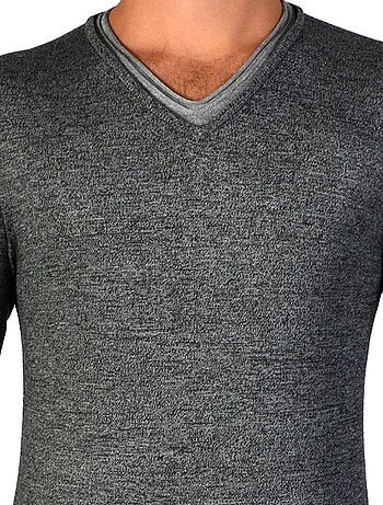 Pull Eleven Paris Buvi Melange Dark Grey