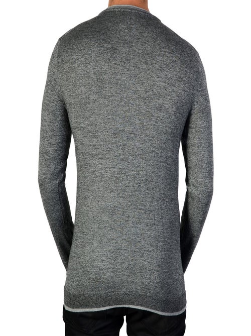 Pull Eleven Paris Buvi Melange Dark Grey - Kiabi
