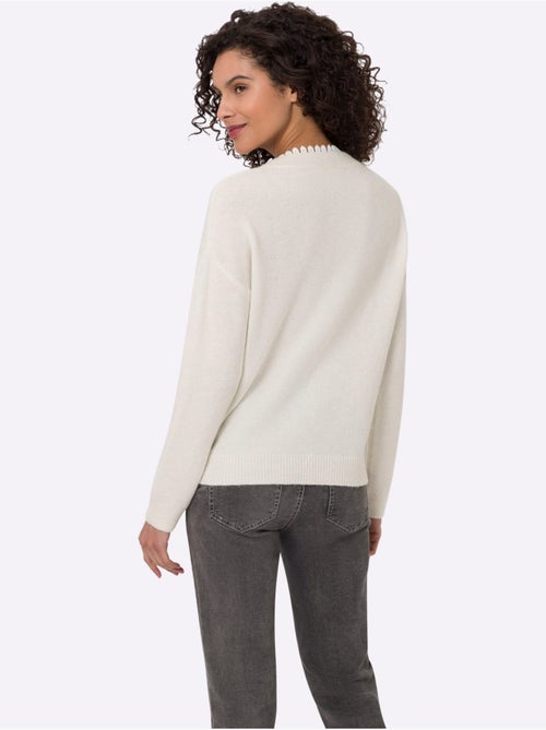 Pull Empiècement En Dentelle Délicat - Taille Standard - Helline - Kiabi