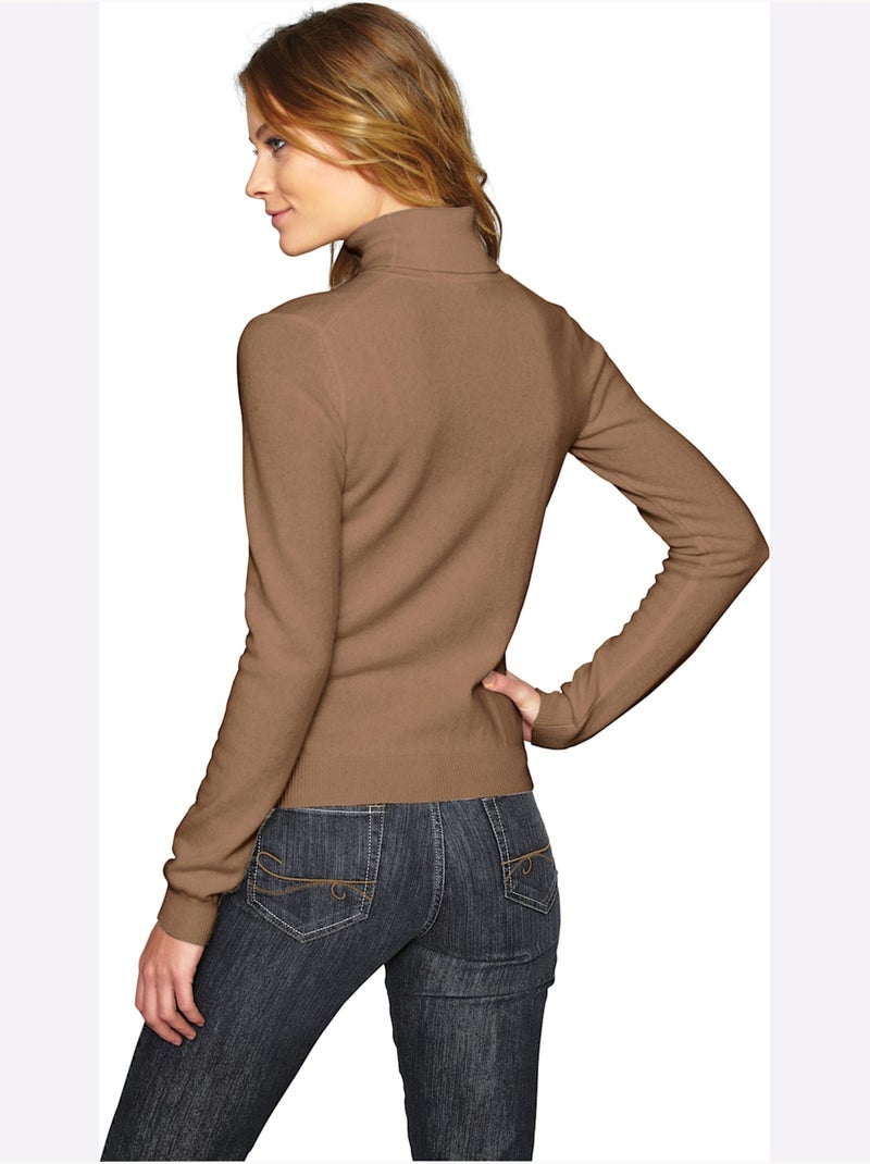 Pull en cachemire - taille standard - helline Doré - Kiabi