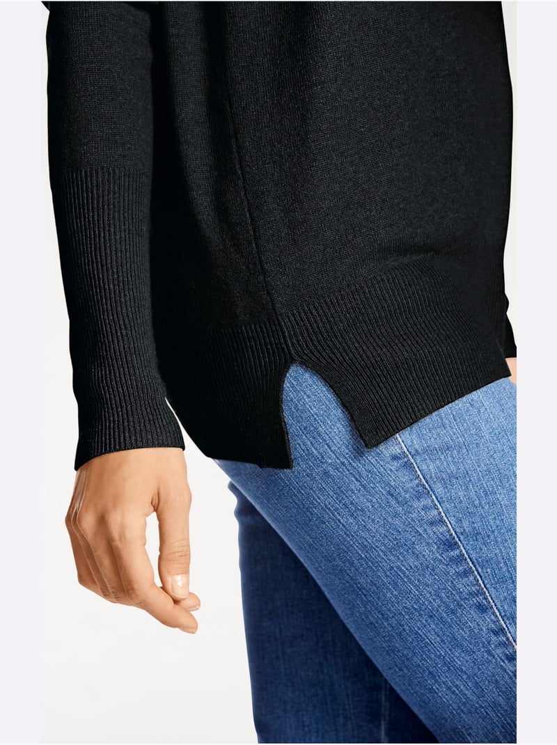 Pull En Cachemire - Taille Standard - Helline Noir - Kiabi
