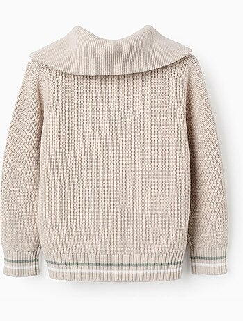 Pull en coton avec col zippé B&S