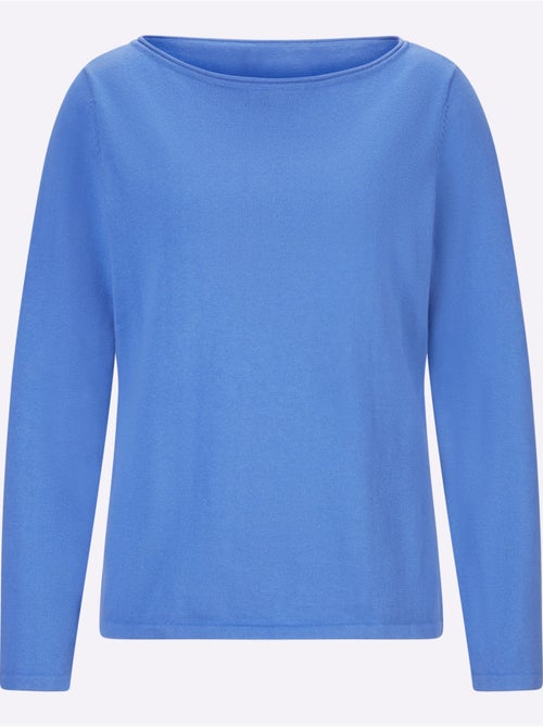 Pull En Coton Bords Roulés Aux Finitions - Taille Standard - Helline - Kiabi Pull En Coton Bords Roulés Aux Finitions - Taille Standard - Helline - Kiabi
