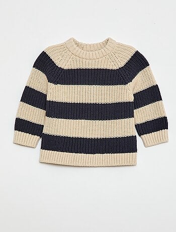 Pull en coton en maille perlée