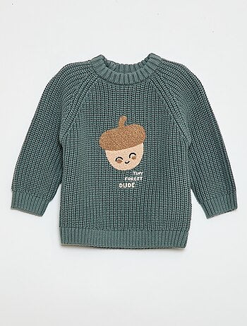 Pull en coton en maille perlée