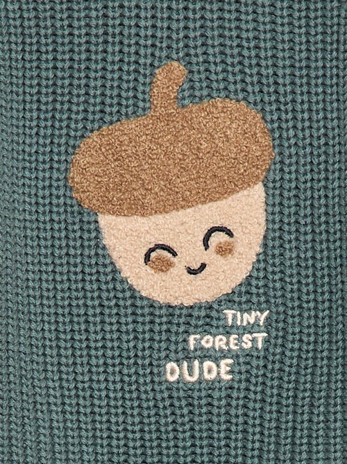 Pull en coton en maille perlée - Kiabi