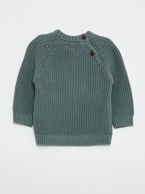 Pull en coton en maille perlée - Kiabi