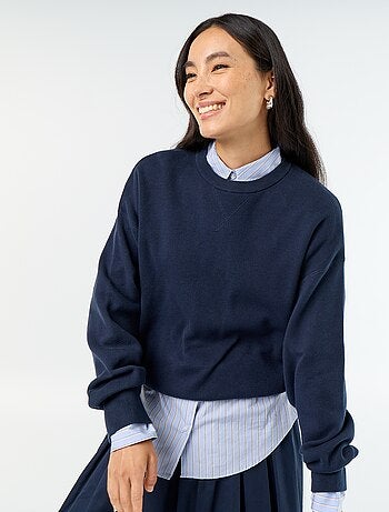 Pull en coton épais
