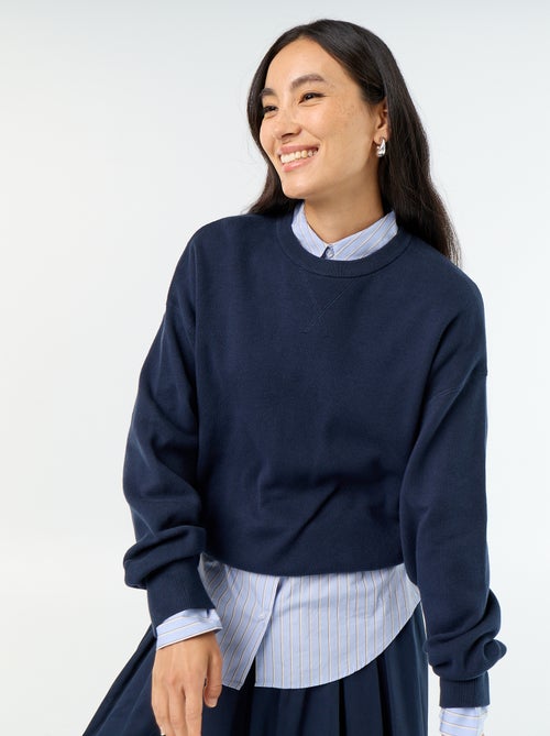 Pull en coton épais - Kiabi