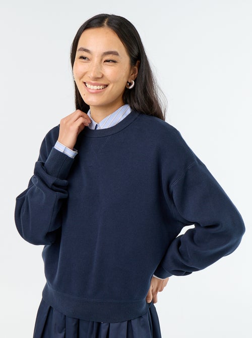 Pull en coton épais - Kiabi