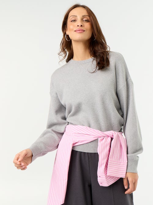 Pull en coton épais - Kiabi