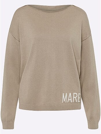 Pull En Coton Inscription Tendance - Taille Standard - Helline