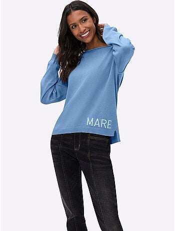 Pull En Coton Inscription Tendance - Taille Standard - Helline