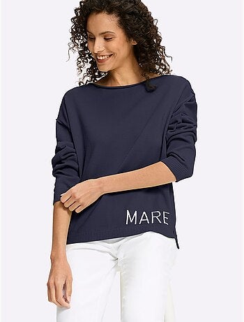 Pull En Coton Inscription Tendance - Taille Standard - Helline