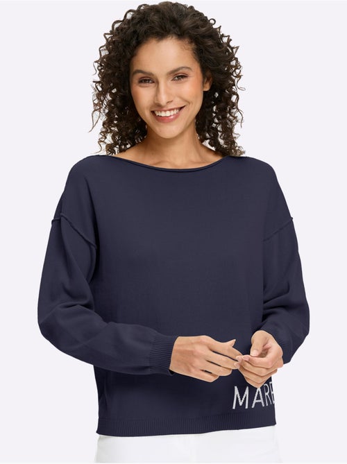 Pull En Coton Inscription Tendance - Taille Standard - helline - Kiabi