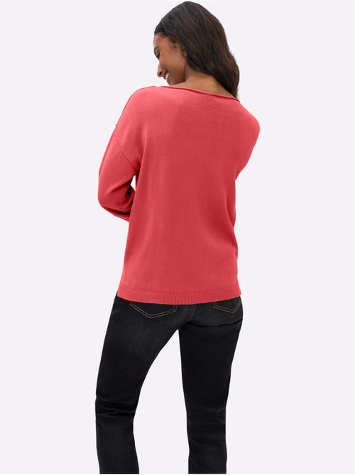 Pull En Coton Inscription Tendance - Taille Standard - Helline - Kiabi