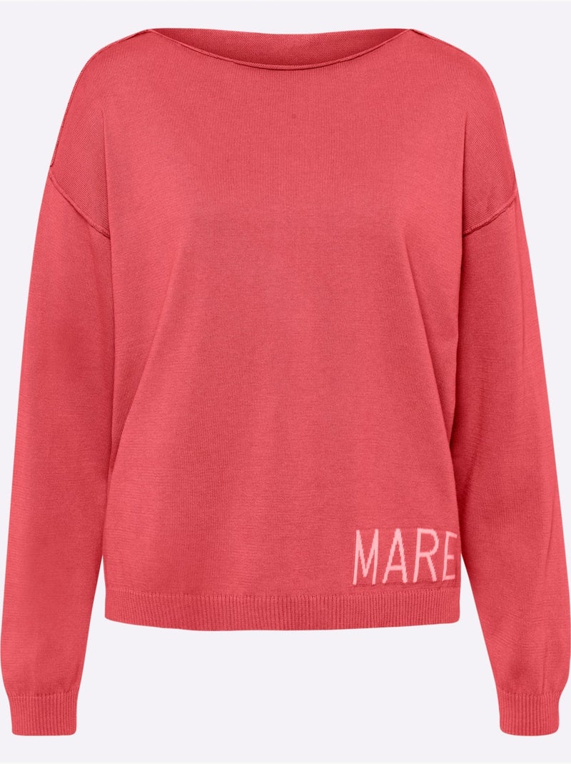 Pull En Coton Inscription Tendance - Taille Standard - Helline Rose - Kiabi