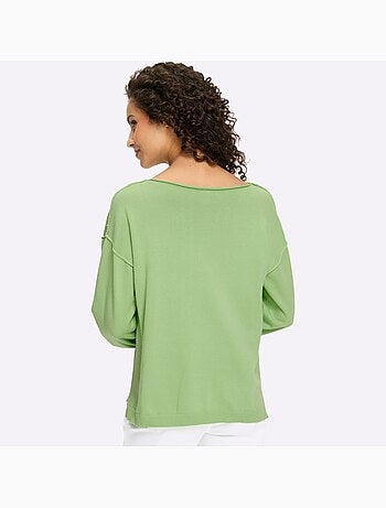 Pull En Coton Inscription Tendance - Taille Standard - helline