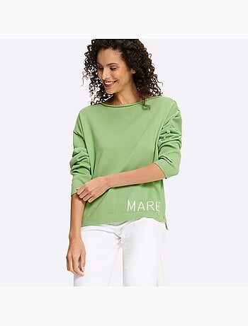Pull En Coton Inscription Tendance - Taille Standard - helline