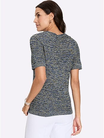 Pull En Coton Motif Tricoté Décoratif - Taille Standard - Witt