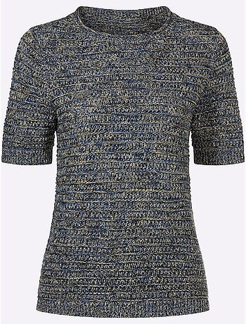Pull En Coton Motif Tricoté Décoratif - Taille Standard - Witt