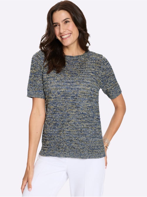 Pull En Coton Motif Tricoté Décoratif - Taille Standard - Witt - Kiabi Pull En Coton Motif Tricoté Décoratif - Taille Standard - Witt - Kiabi