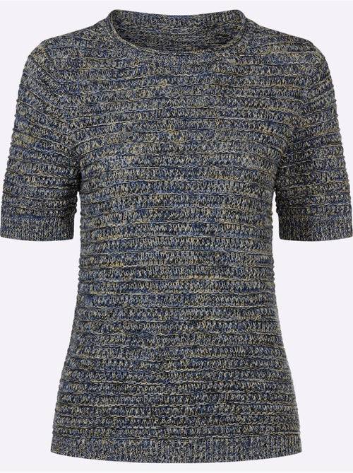 Pull En Coton Motif Tricoté Décoratif - Taille Standard - Witt - Kiabi Pull En Coton Motif Tricoté Décoratif - Taille Standard - Witt - Kiabi