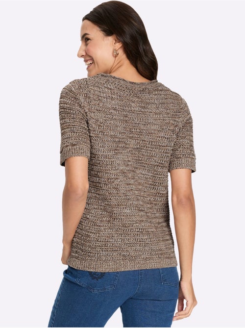 Pull En Coton Motif Tricoté Décoratif - Taille Standard - Witt - Kiabi Pull En Coton Motif Tricoté Décoratif - Taille Standard - Witt - Kiabi