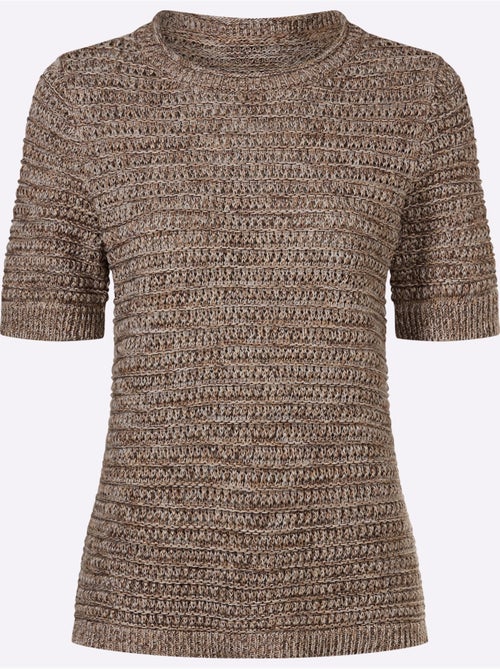 Pull En Coton Motif Tricoté Décoratif - Taille Standard - Witt - Kiabi Pull En Coton Motif Tricoté Décoratif - Taille Standard - Witt - Kiabi