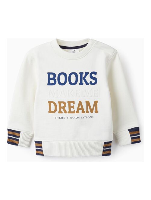 Pull en coton pour bébé garçon 'Books and Dream'   LITERATURE CLUB - Kiabi