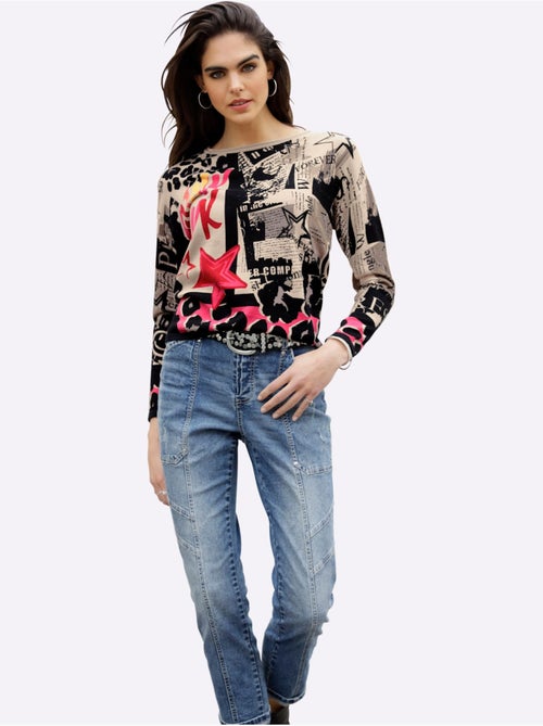 Pull en coton pur coton - taille standard - helline - Kiabi Pull en coton pur coton - taille standard - helline - Kiabi