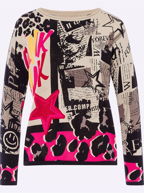 Pull en coton pur coton - taille standard - helline - Kiabi Pull en coton pur coton - taille standard - helline - Kiabi