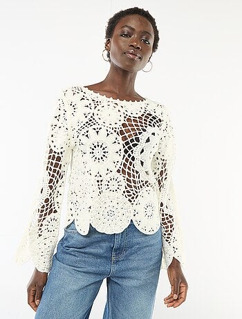 Pull en crochet