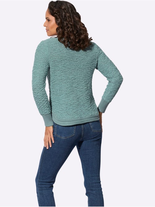 Pull en fil fantaisie doux avec col rond et manches longues - taille standard - witt - Kiabi Pull en fil fantaisie doux avec col rond et manches longues - taille standard - witt - Kiabi