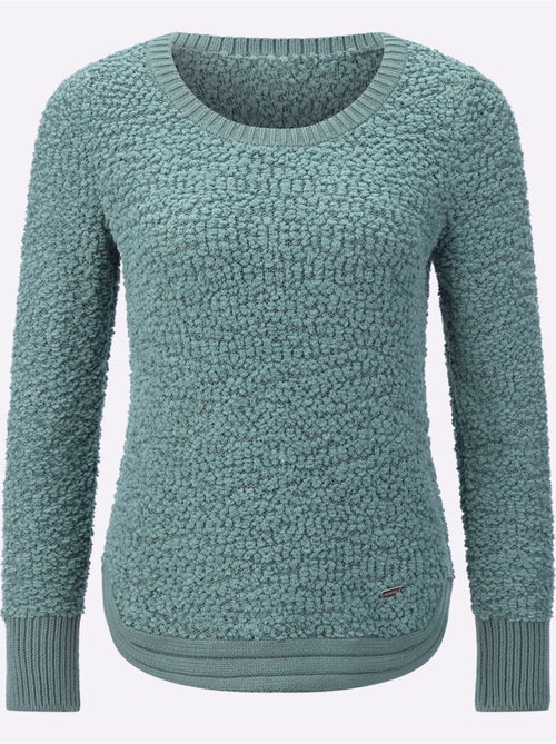 Pull en fil fantaisie doux avec col rond et manches longues - taille standard - witt - Kiabi Pull en fil fantaisie doux avec col rond et manches longues - taille standard - witt - Kiabi