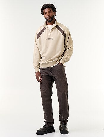 Pull en French Terry col camionneur