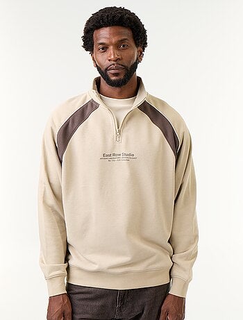 Pull en French Terry col camionneur