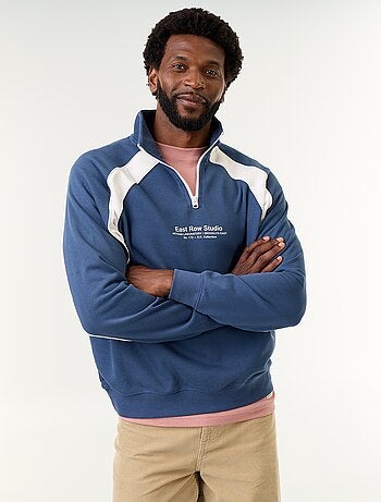 Pull en French Terry col camionneur