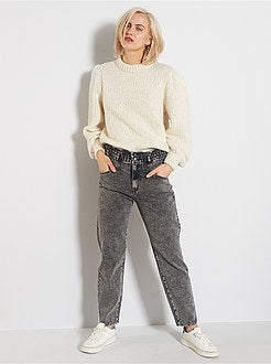 Pull en grosse maille douce - Kiabi