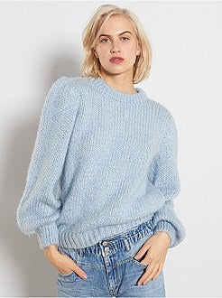 Pull en grosse maille douce - Kiabi