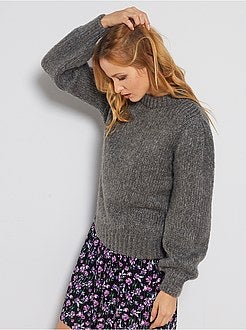 Pull en grosse maille douce - Kiabi