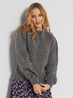 Pull en grosse maille douce - Kiabi