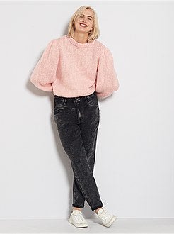 Pull en grosse maille douce - Kiabi