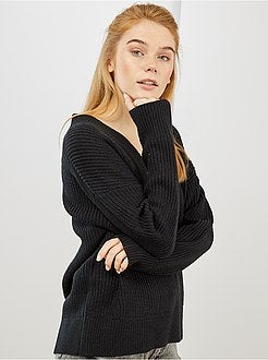 Pull en grosse maille - Kiabi
